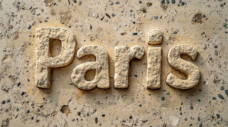 Limestone Paris City symbol art poster.の素材
