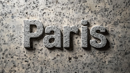 Grey Paris City symbol art poster.の素材