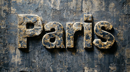 Onyx Crystal Paris City symbol art poster.の素材