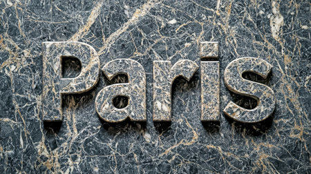 Grey Marble Paris City symbol art poster.の素材