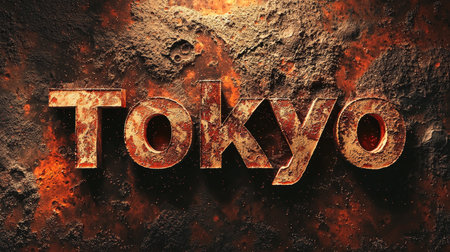 Mars Tokyo City symbol art poster.の素材