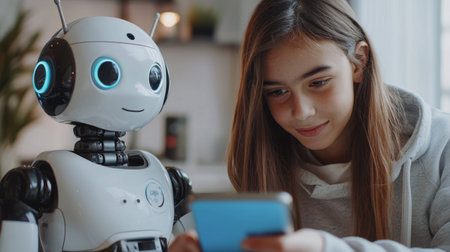 Photorealistic AI-powered mental health chatbot for youth supportの素材