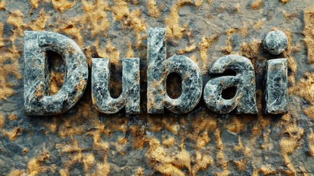 Onyx Crystal Dubai City symbol art poster.の素材