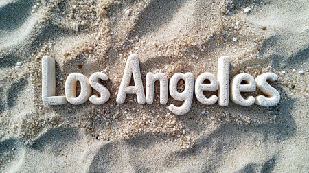 Pumice Stone Los Angeles City symbol art poster.の素材