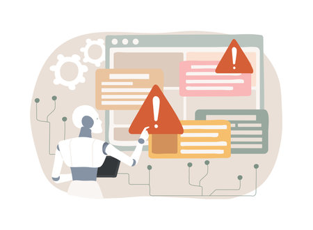 AI-Optimized Incident Response abstract concept vector illustration.のイラスト素材