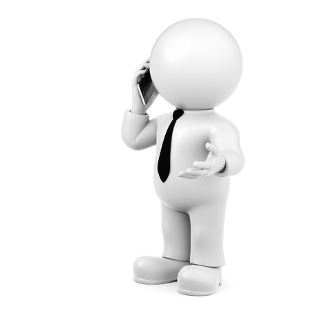 Phoned businessmanの写真素材
