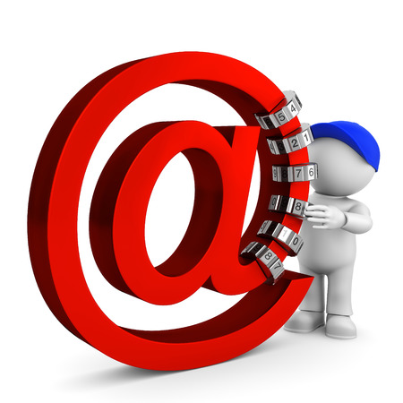 encrypt emailの写真素材