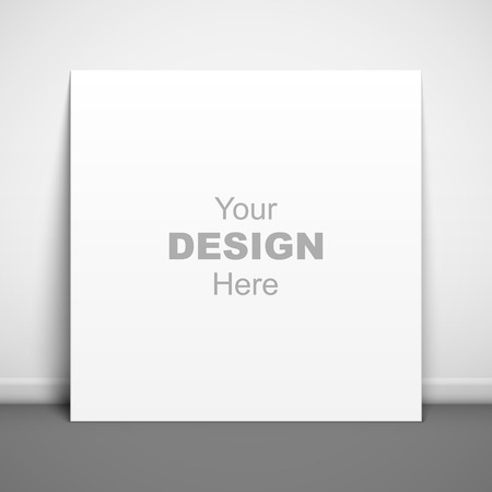 Floor standing blank posterのイラスト素材