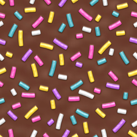 Seamless pattern with many decorative sprinklesのイラスト素材