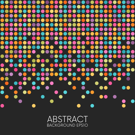 Abstract colorful dotted seamless background. Vector illustrationのイラスト素材
