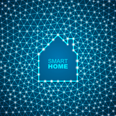 Smart house abstract backgroundのイラスト素材