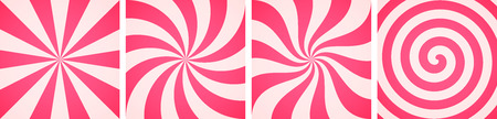 Set of sweet candy abstract vector backgroundsのイラスト素材