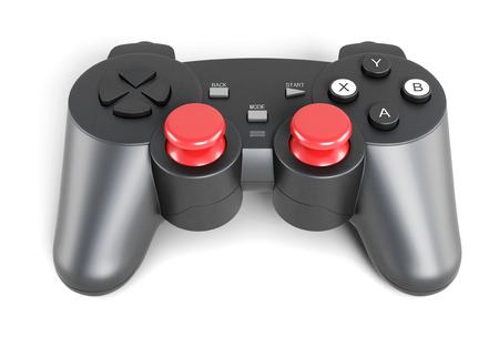 Gamepad isolated on a white background. 3d render image.