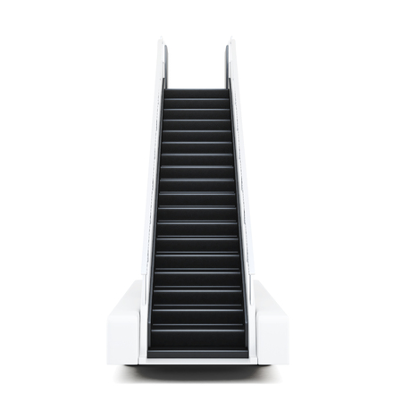 Movable ramp isolated on a white background. 3d illustration.の写真素材