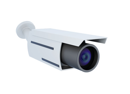 Security video camera. 3d rendering.