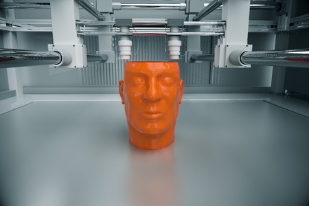 3D Printinted Model Of Human Head 3D Printinted Model Of Human Head