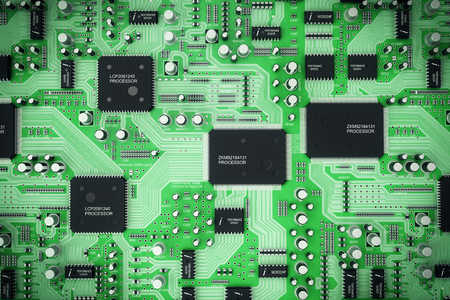 Shot of integrated circuit board.の写真素材