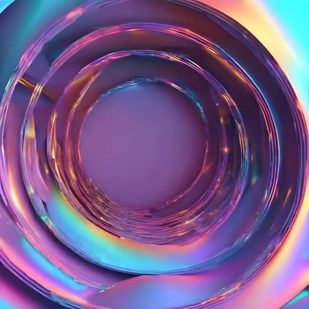 Holographic Abstract liquid background. Holo bright and colorful poster. Pink-Blue art. High qualityの素材