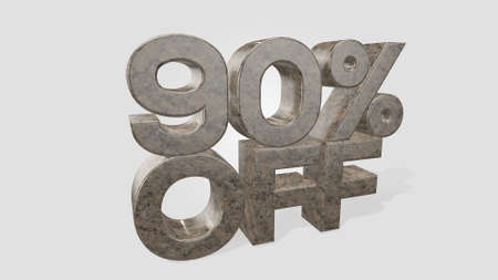 90% off 3d illustration use for landing page, template, ui, web, poster, banner, flyer, background, gift card, coupon, label, wallpaper,sale promotion,advertising, marketingの写真素材