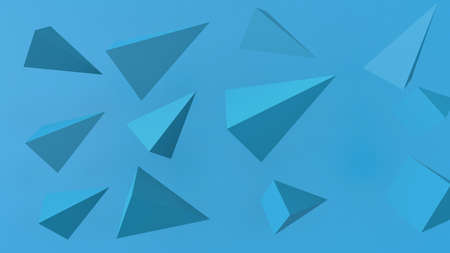 3d render Abstract multi-colored objects minimalist backgroundの写真素材