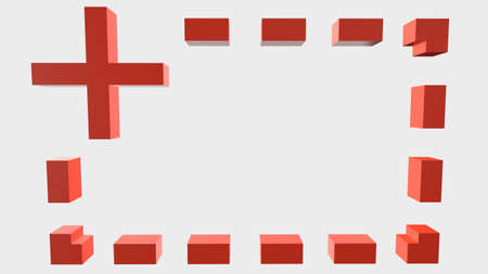 Minus, plus, colon and full stop 3D signs, with big fonts isolated on white background. 3D renderingの写真素材