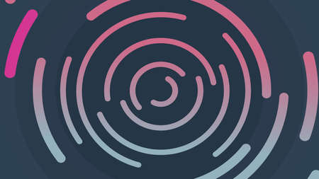 Colorful neon circles Cosmic abstract motion backgroundの写真素材