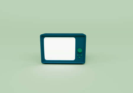 3d render of digital camera isolated on Pastel background, 3d background minimal sceneの写真素材
