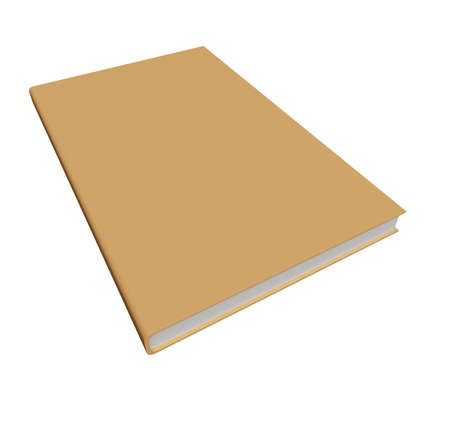 3d illustration of book with blank covers mock upの写真素材