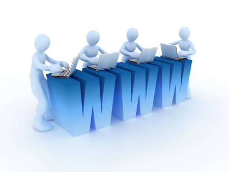 internet conceptの写真素材