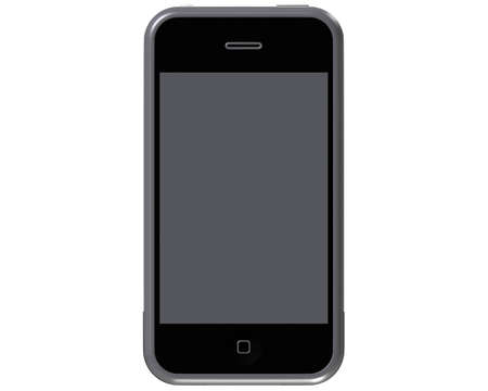 3d Render, iPhone, white background.のeditorial素材