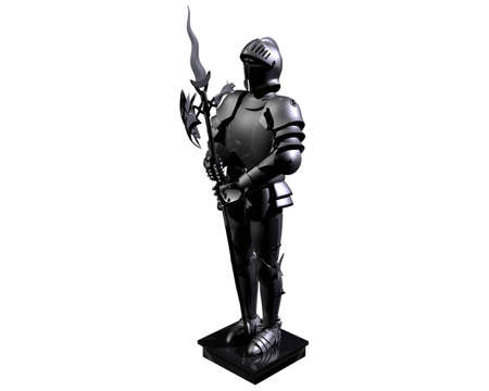 3d Render, Knight, white background.の写真素材