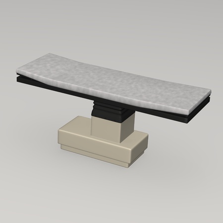 3d render of hospital bedの写真素材