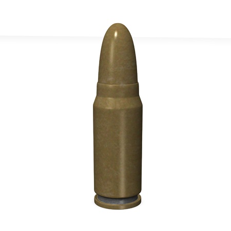 3d render of gun bulletの写真素材