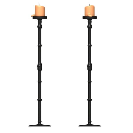 3d render of candle stickの写真素材