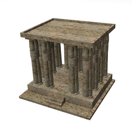 3d render of egypt houseの写真素材