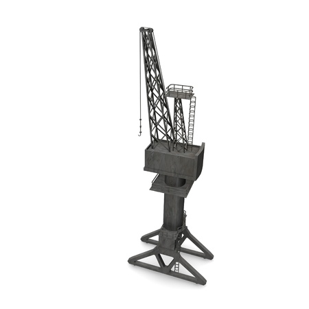 3d render of harbor crane の写真素材
