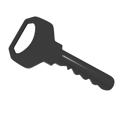 3d render of metal keyの写真素材