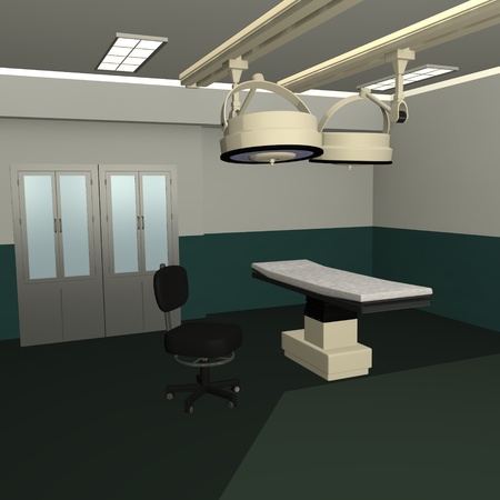 3d render of surgery roomの写真素材