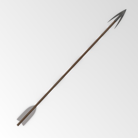 3d render of arrow ammunition の写真素材