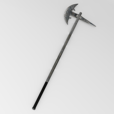 3d render of axe (weapon) の写真素材