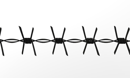 3d render of barbed wireの写真素材