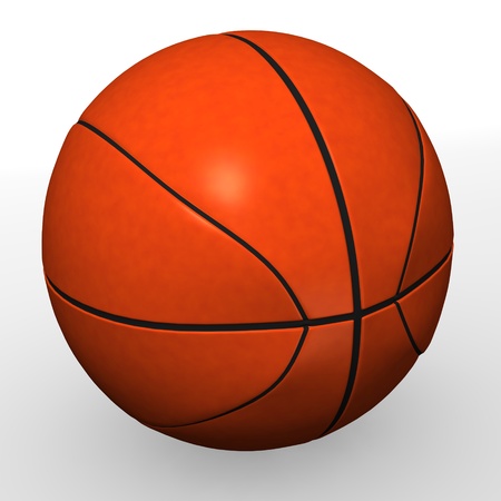 3d render of basketbal ballの写真素材