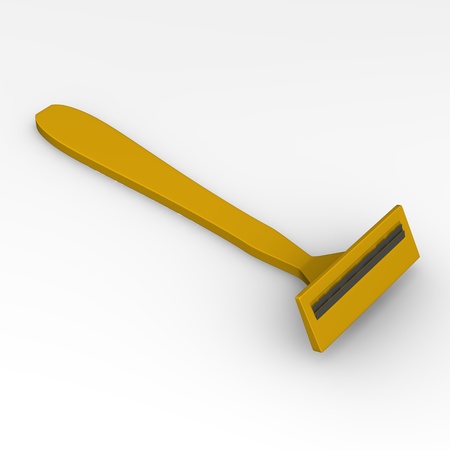 3d render of razor bladeの写真素材