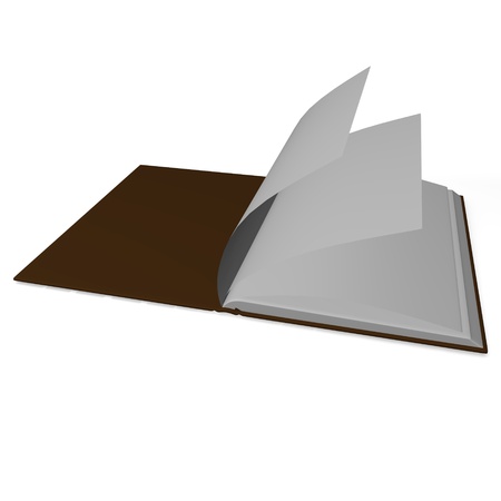 3d render of simple book の写真素材