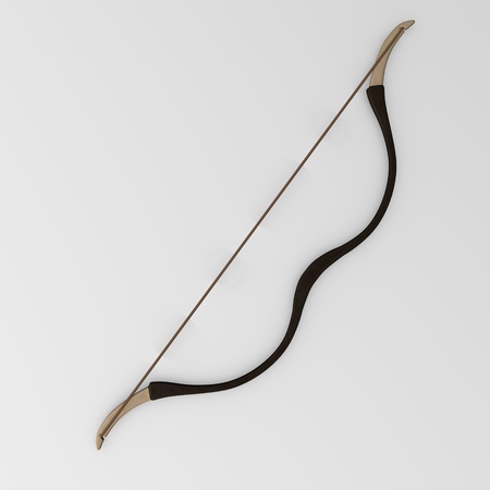 3d render of bow weapon の写真素材