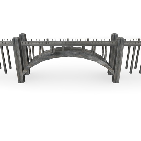 3d render of bridge (architecture element)の写真素材