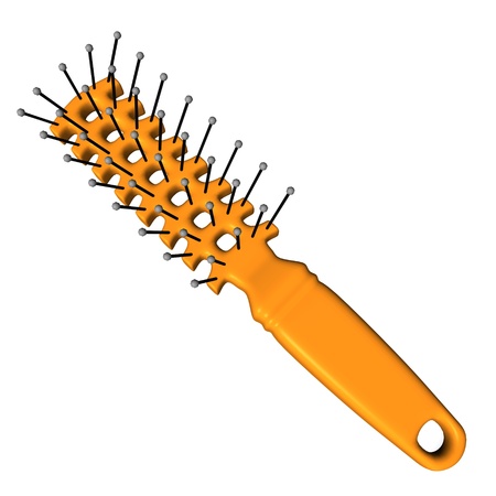 3d render of hair brush の写真素材