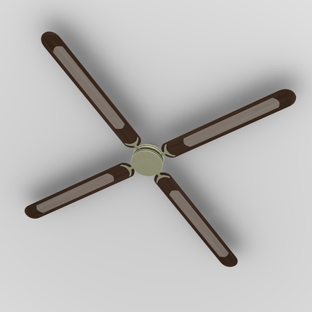 3d render of ceiling fanの写真素材