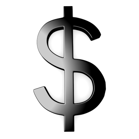 3d render of dollar symbolの写真素材