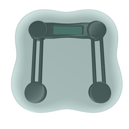 3d render of glass scales の写真素材